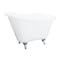Aqua Eden Clawfoot Bathtubs, 51.19 L, 30.69 W, White/Polished Chrome, Cast Iron VCTND5130NT1 - alternate 1
